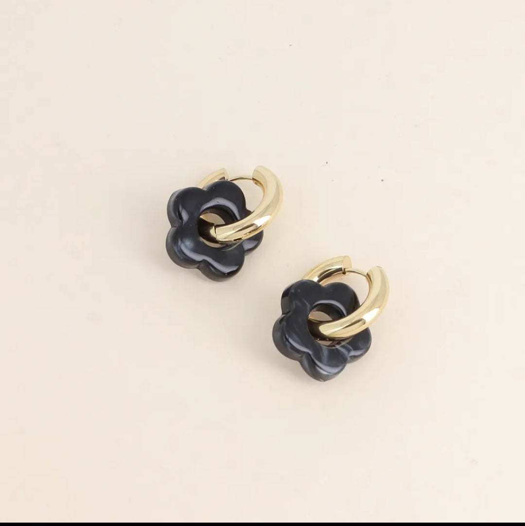 Boucles d'oreilles fleurs