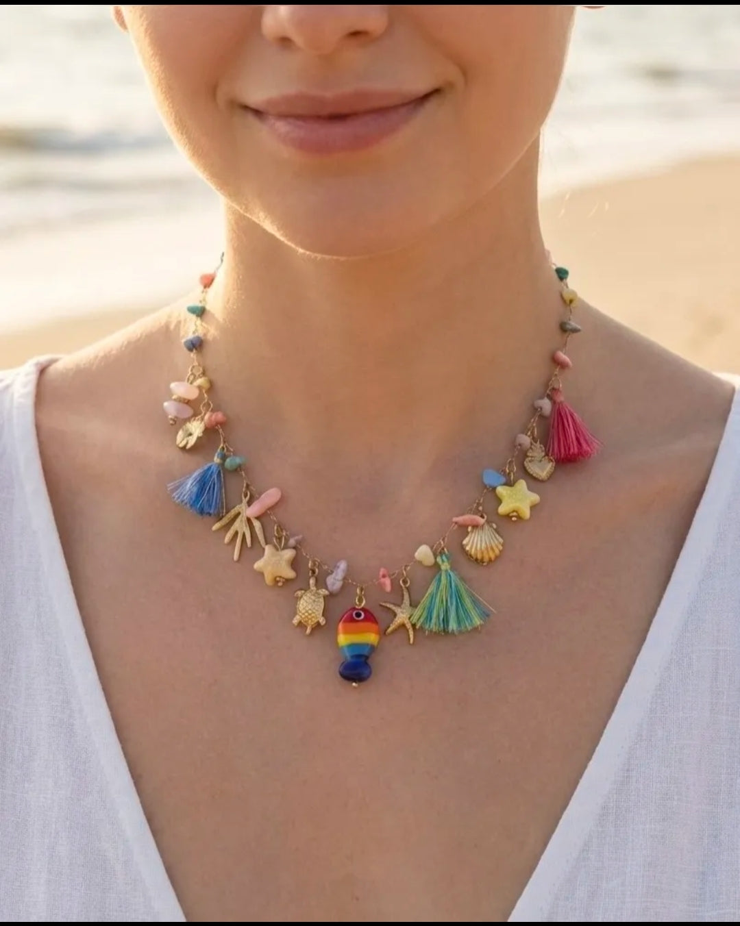 Collier multicolore