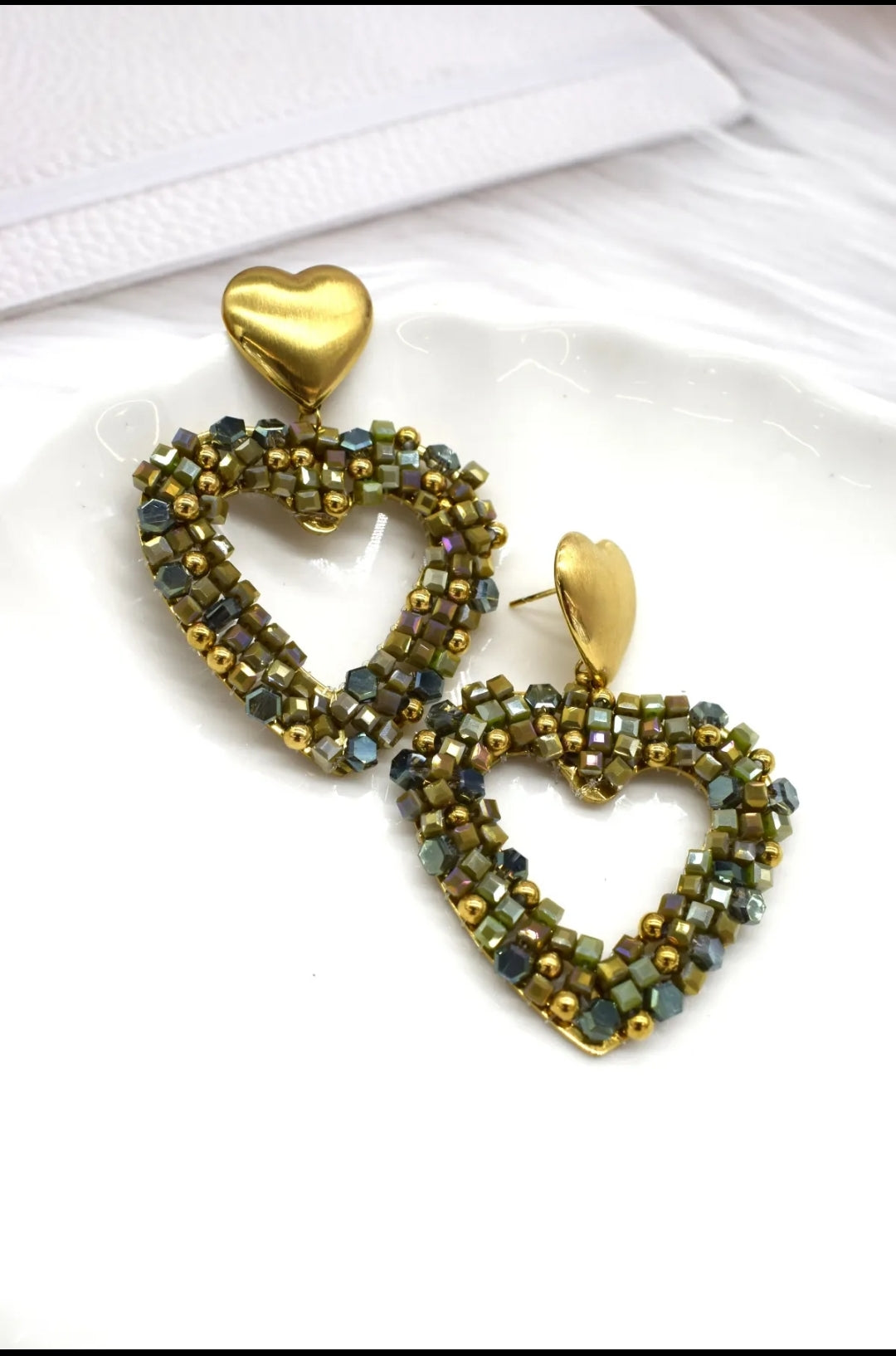 Boucles d'oreilles vert