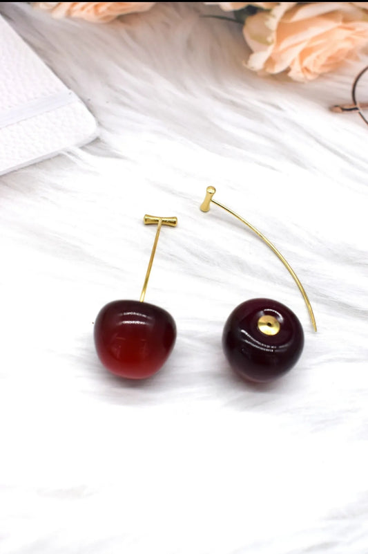 Boucles d'oreilles Cerise