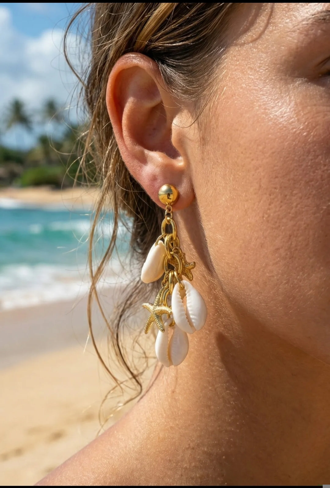 Boucles d'oreilles Coquillage