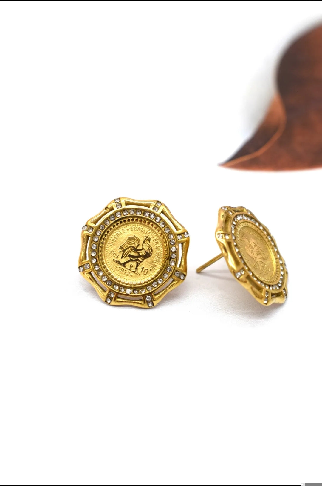 Boucles d'oreilles Coq