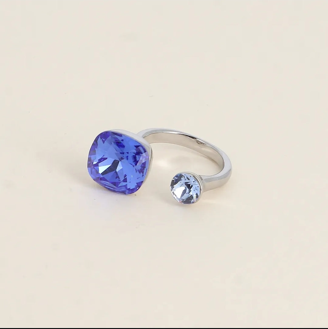 Bague Bleu argent