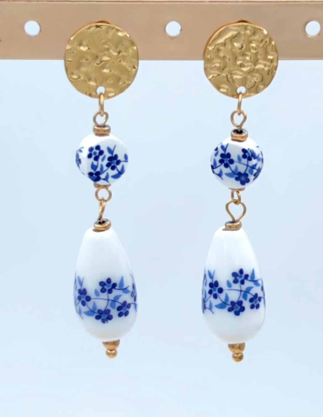 Boucles d'oreilles Bleu