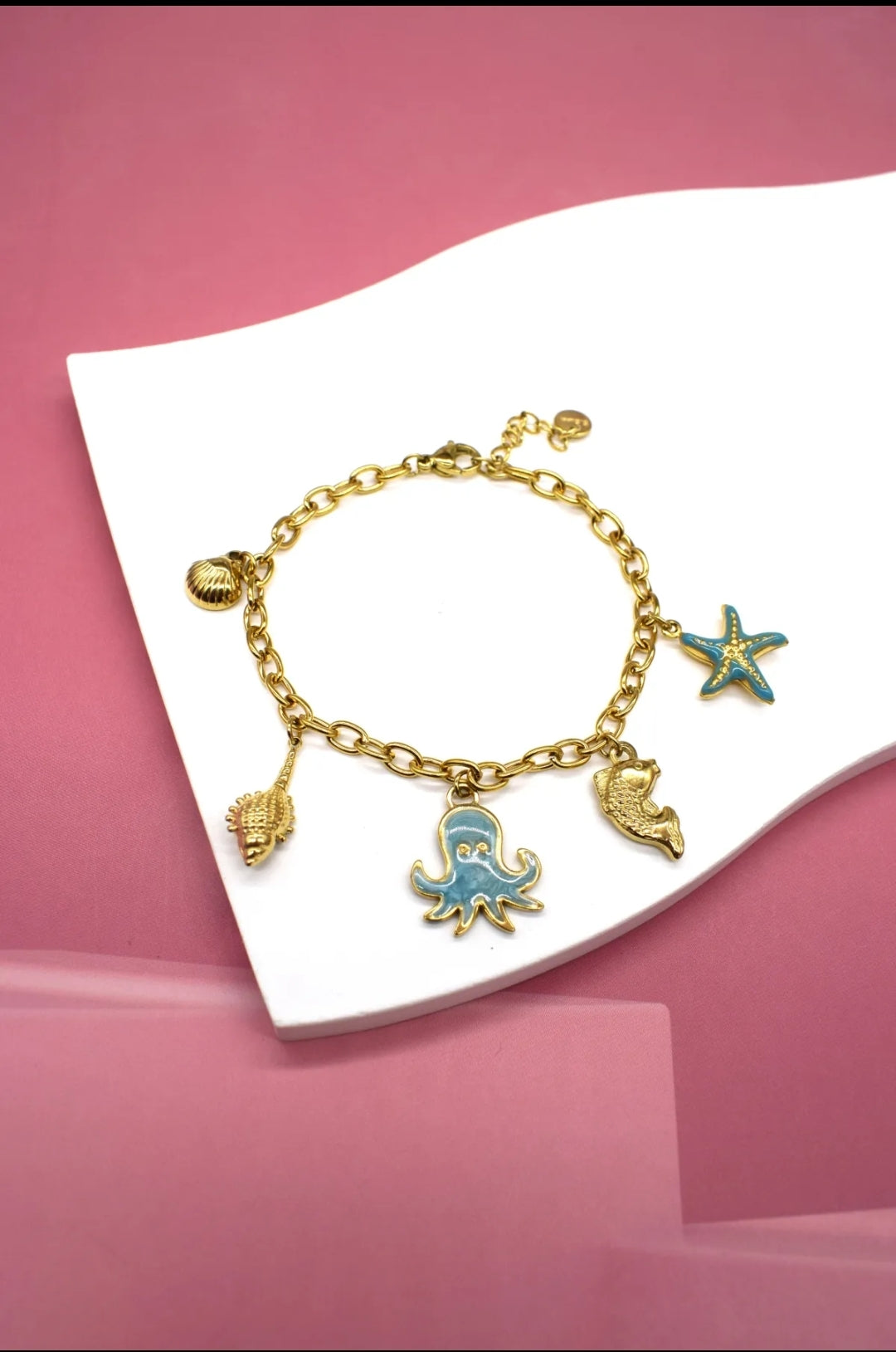 Bracelet breloque bleu