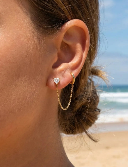 Boucles d'oreilles Double