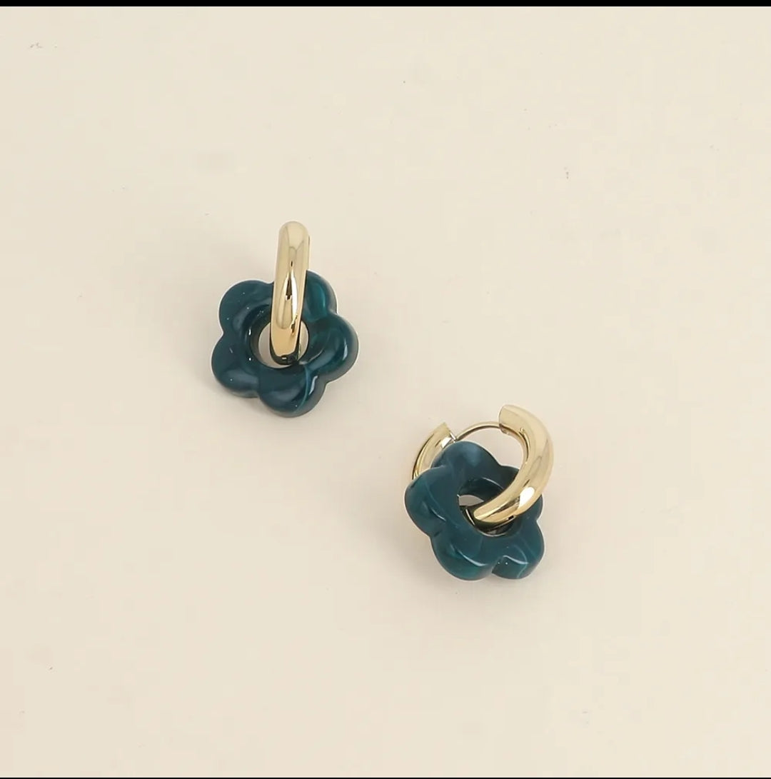 Boucles d'oreilles fleurs