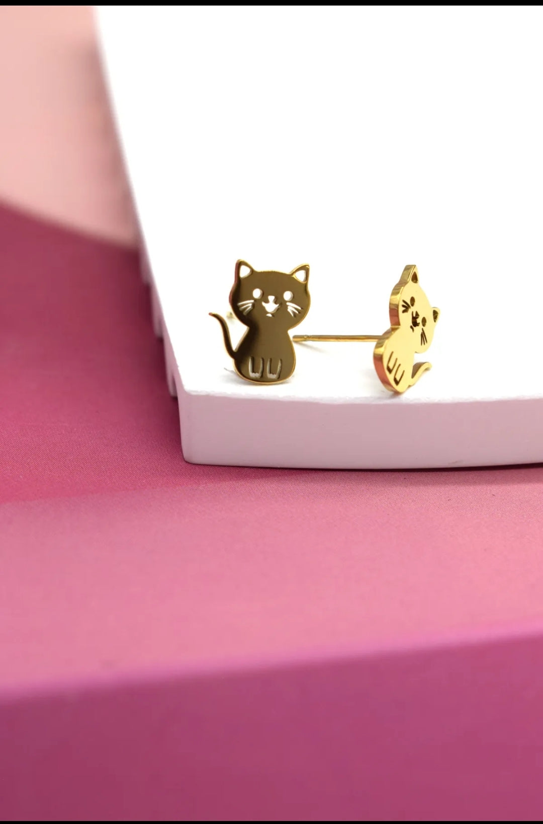 Boucles d'oreilles chat