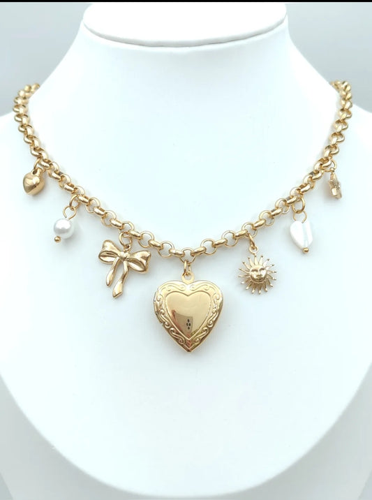 Collier Coeur Doré