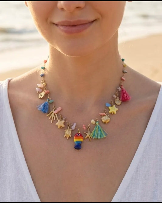 Collier multicolore