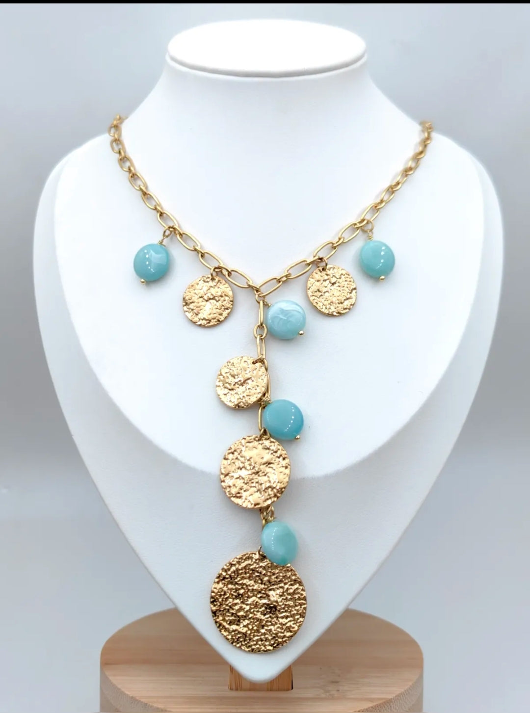 Collier breloques rondes
